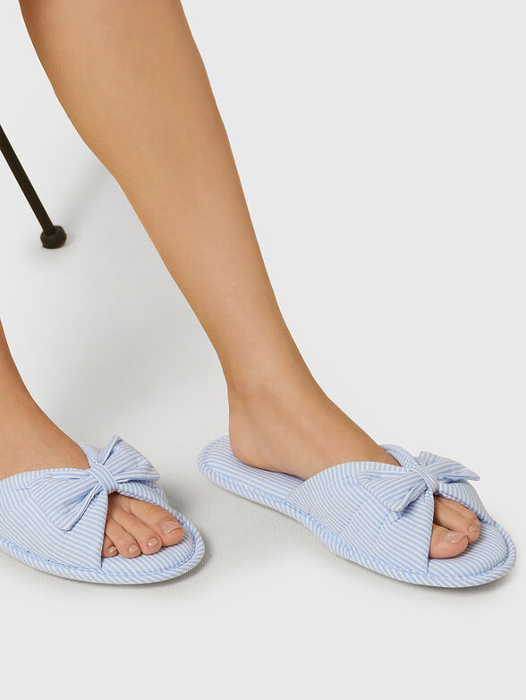 SEA YOU SOON slippers with striped print - 2