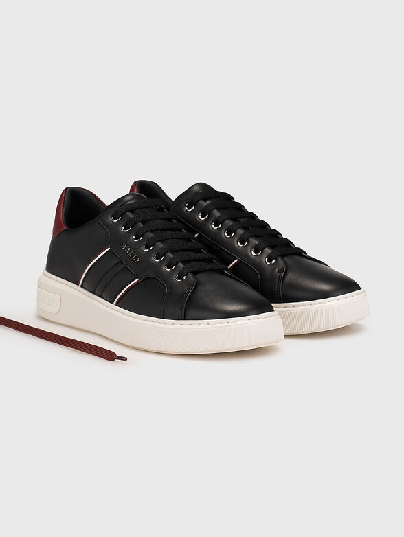 MEDDY leather sports shoes with contrast details - 2