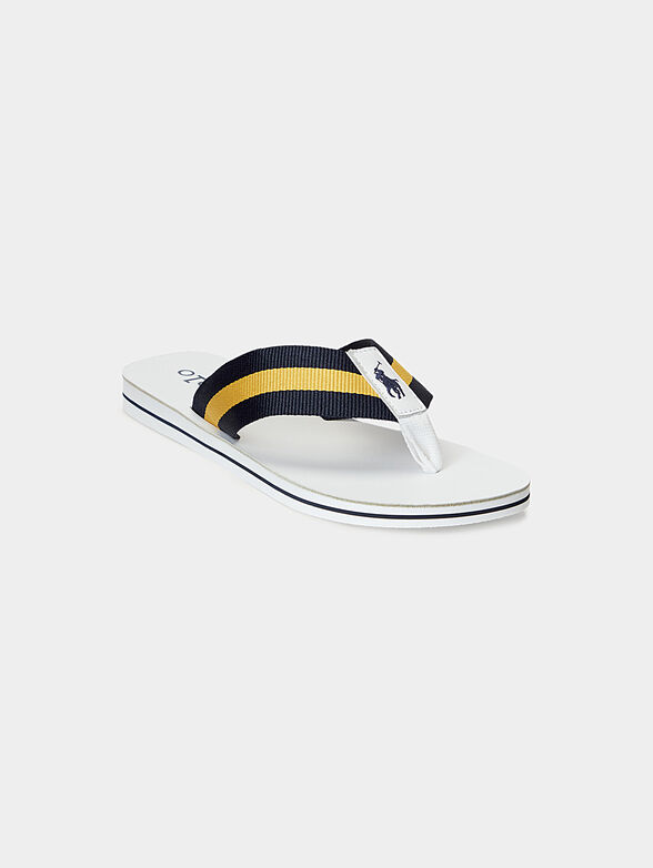 VINTAGE BOLT white flip-flops - 2