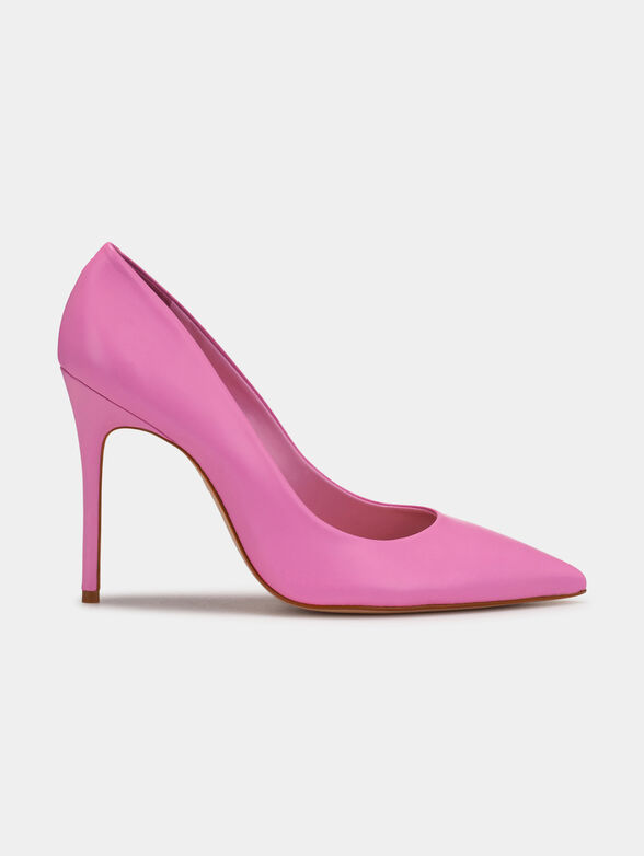 Heeled shoes in beige color - 1