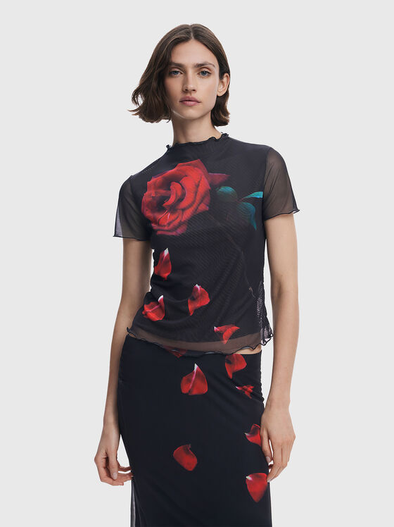 Tricou cu imprimeu floral - 1