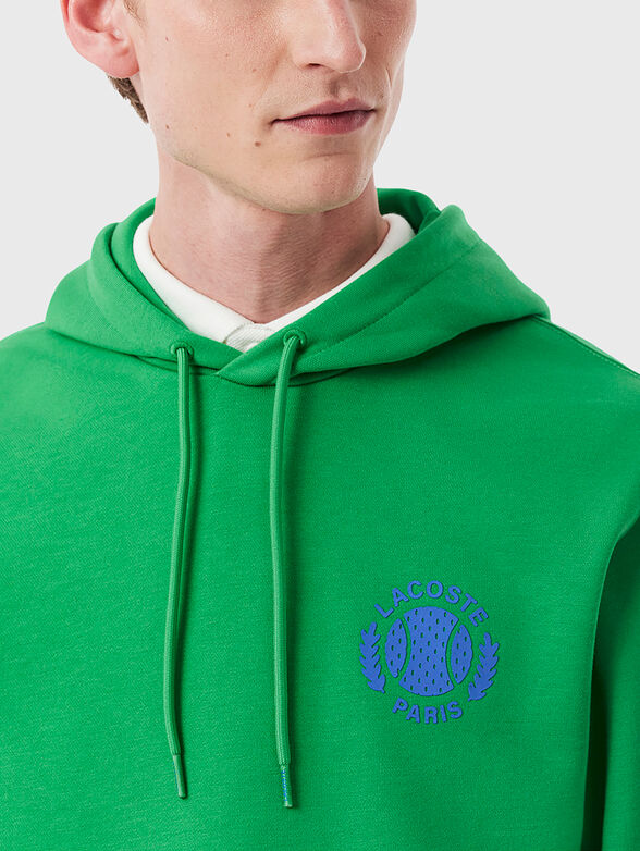 Sweatshirt with hood and logo - 4