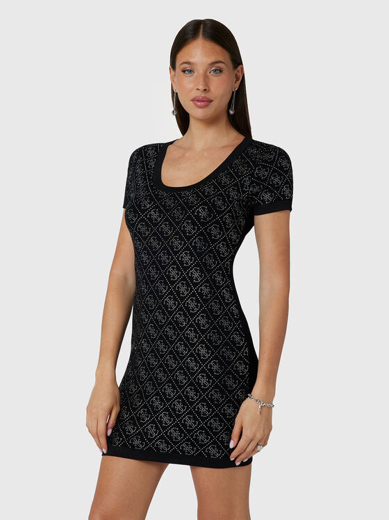 Rochie mini cu cristale - 1