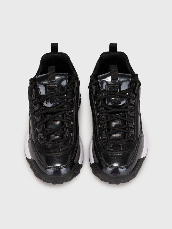 DISRUPTOR F black sneakers with logo detail - 6