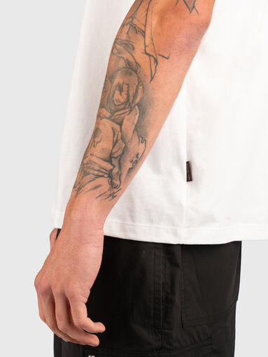 Cotton T-shirt with accent back - 5