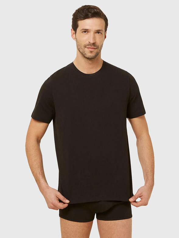 SUPIMA LUXURY cotton T-shirt in black - 1