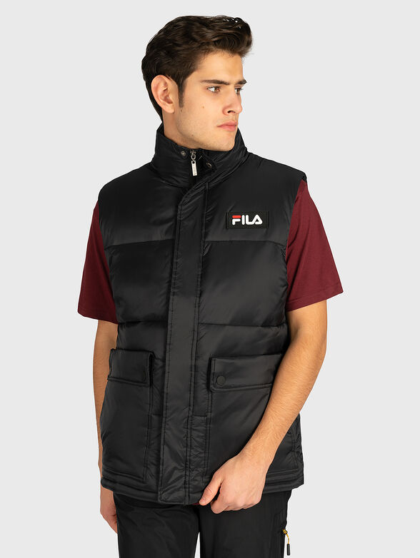 Puffer vest in black color - 1