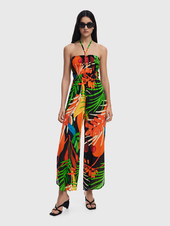 Tropical print jumpsuit - 1