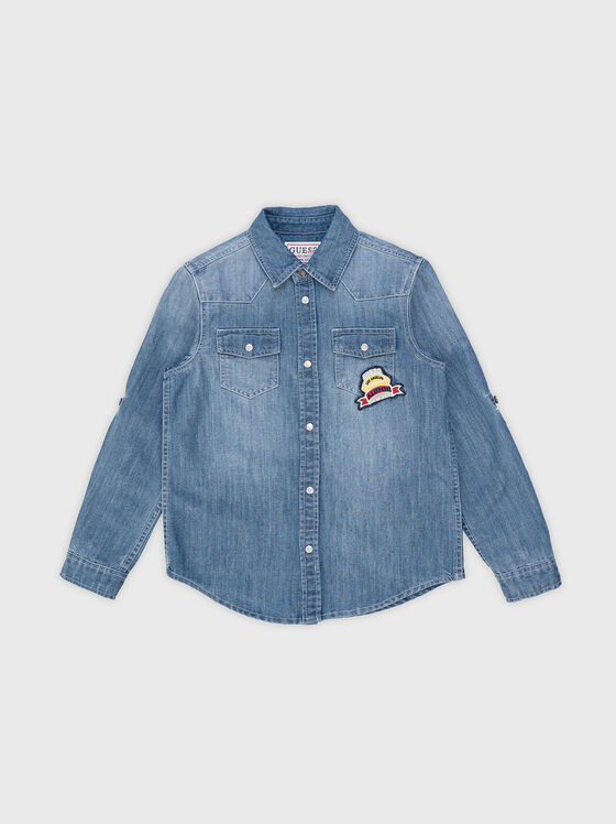 Denim shirt with patches - 1