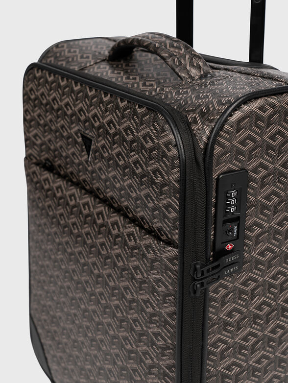 Monogram logo effect suitcase - 5
