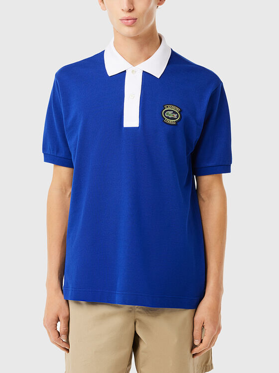 Polo-shirt with contrast collar - 1