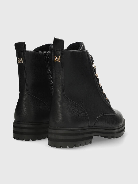 Black boots with logo detail - 3