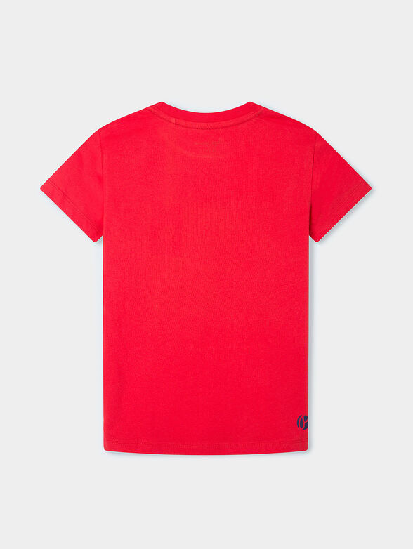 CAIKEN red cotton T-shirt - 2