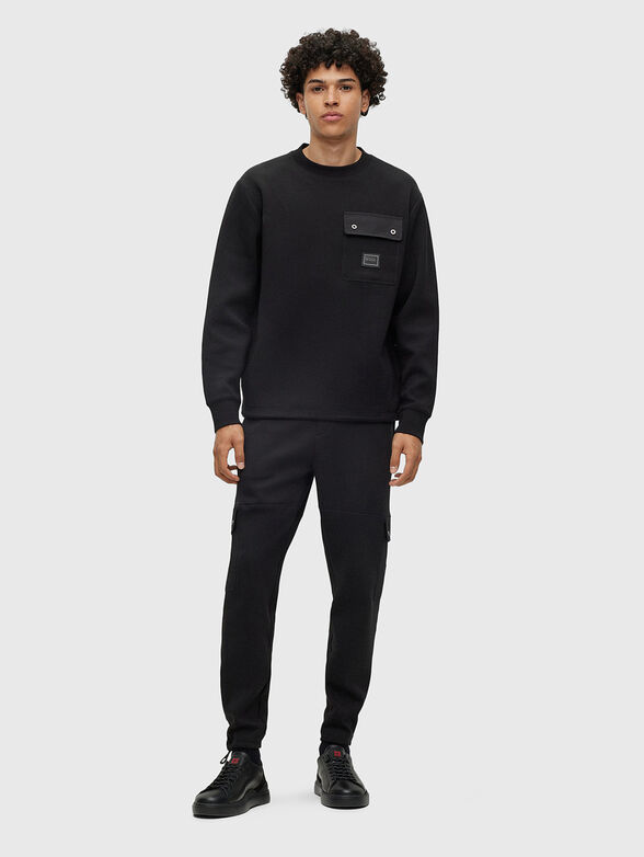 Beige tracksuit with accent pockets - 4