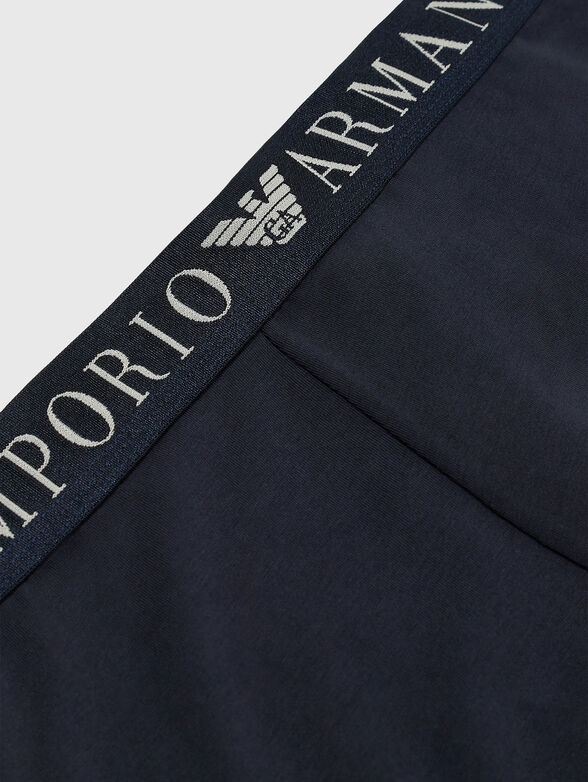 Dark blue boxers with logo accent - 3