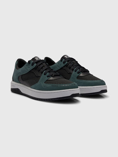 Black sneakers with green details - 3