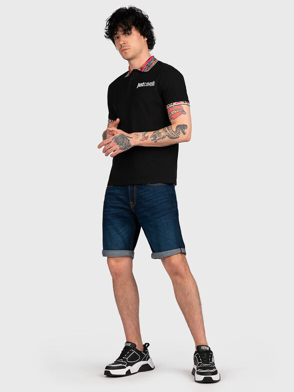 Polo-shirt with contrasting logo lettering - 2