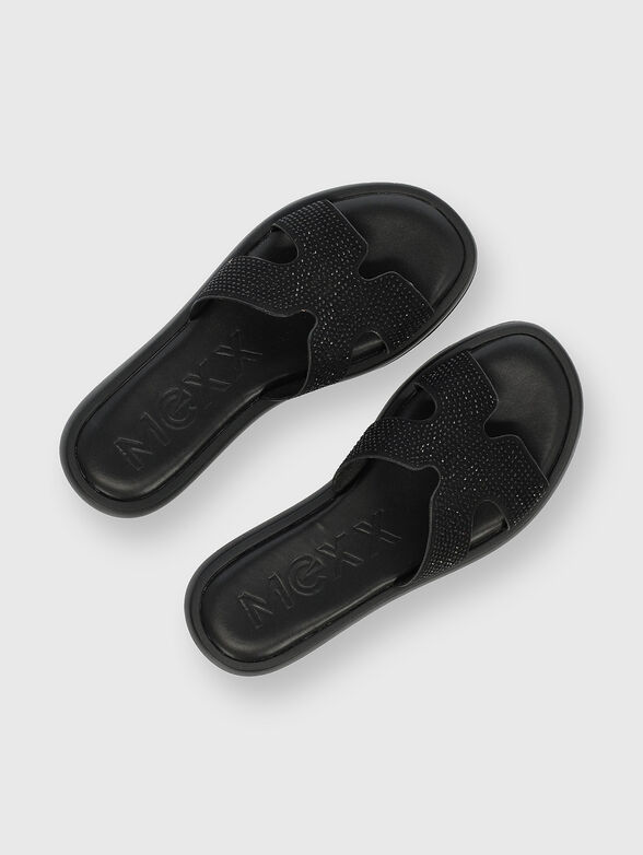 LOTUS black slippers - 6