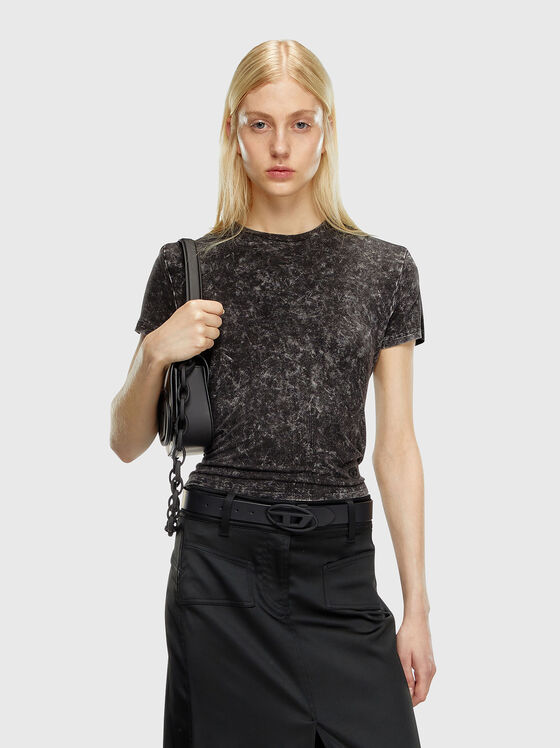Tricou T-MEZZO cu spate din satin - 1
