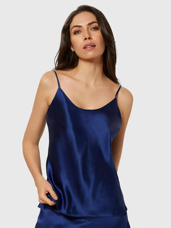 Top albastru SILK TOUCH COLOR - 1