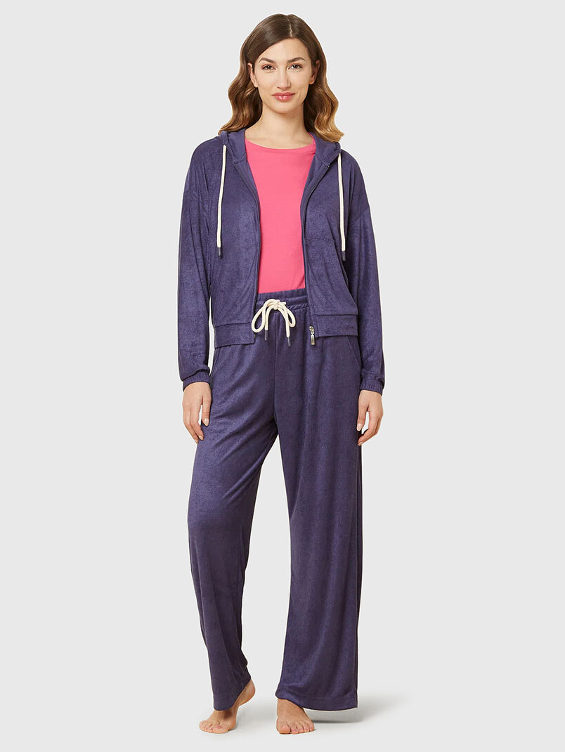 TERRY blue home pants - 3