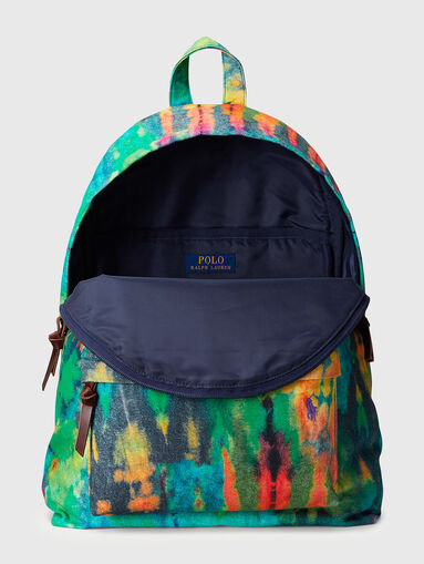 Backpack with multicolour print - 3