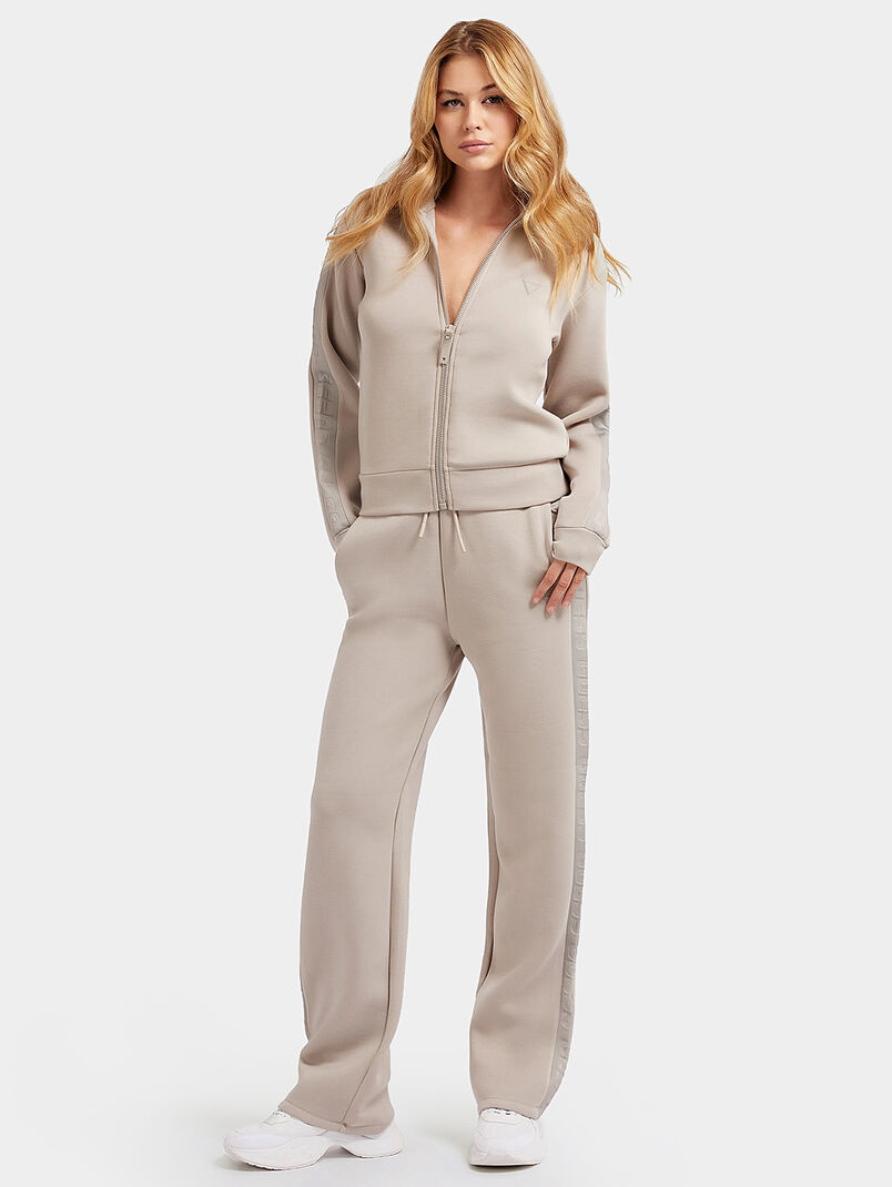 NEW ALLIE sweatshirt with zipper and logo straps - 3