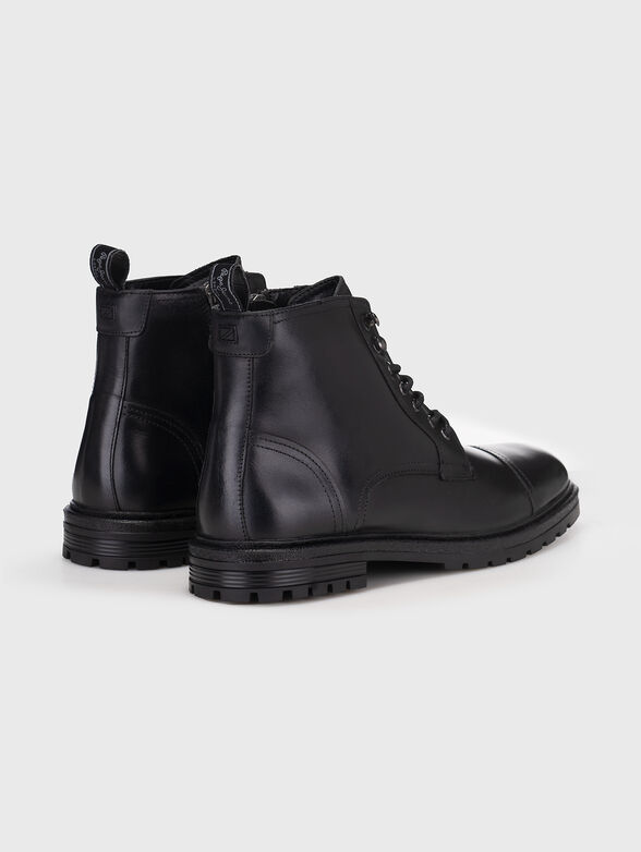 LOGAN black leather boots - 3