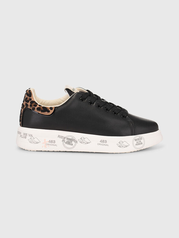 BELLE sports shoes with leopard accent - 1