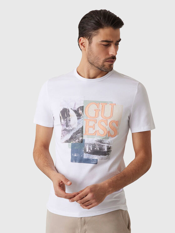 Tricou slim cu imprimeu - 1