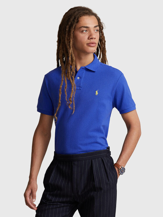 Polo shirt with contrast logo  - 1