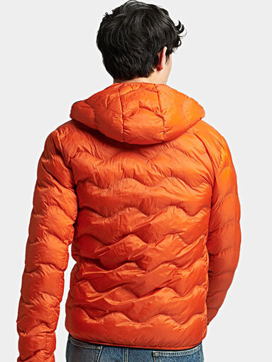 Hooded jacket with quilted effect - 3