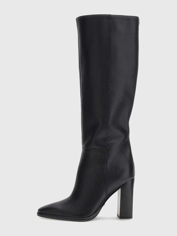 LANNIE black genuine leather boots - 1