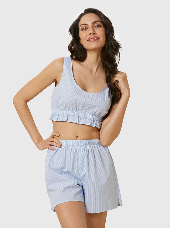 SEA YOU SOON cropped cotton pajamas - 1