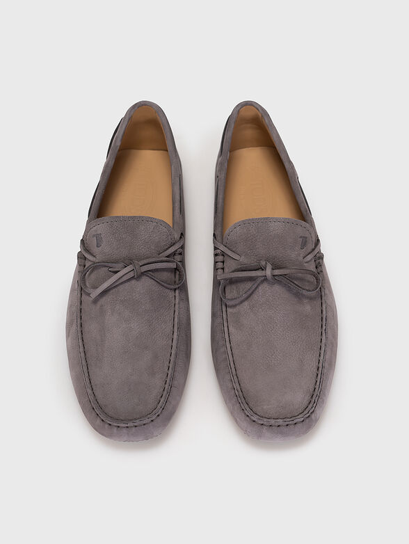 Suede loafers in grey colour - 6