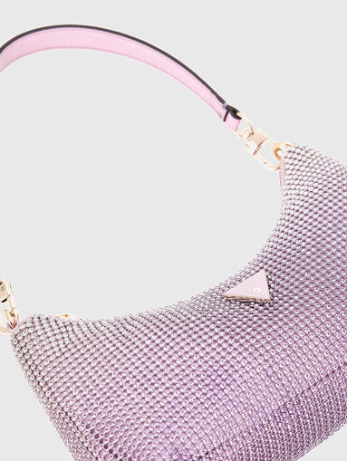 ZALINA rhinestone mini shoulder bag - 4