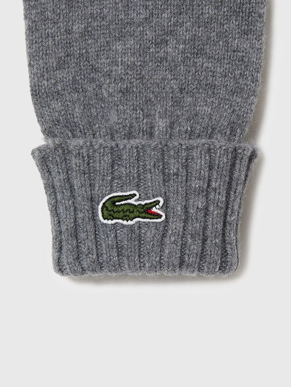 Wool gloves with logo  - 2