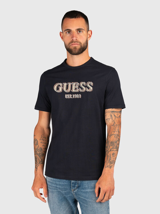 Tricou din bumbac cu logo imprimat - 1