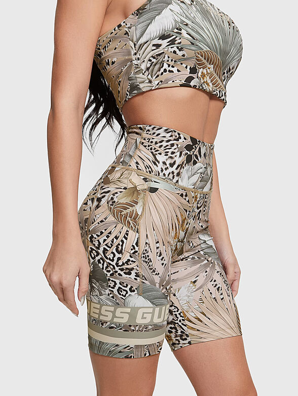 CARLENE sport leggings with floral print - 3