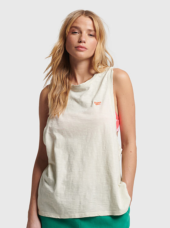 Top VINTAGE cu logo brodat - 1
