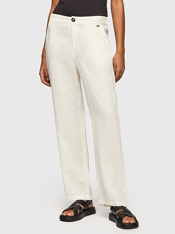 CAILIN black viscose blend pants  - 1