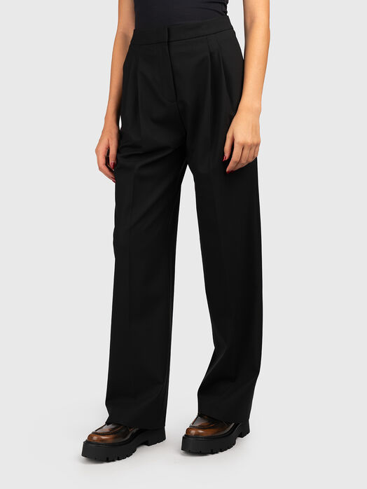 Black trousers HELEPHER-2 with bastie