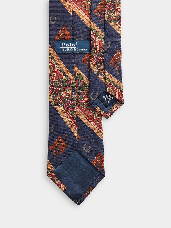 Wool tie with colorful accents - 2