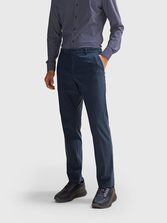 Slim fit trousers in dark blue colour - 1