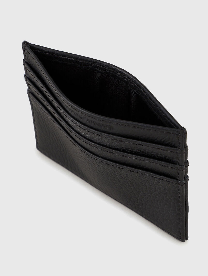 Leather card holder with logo - 3
