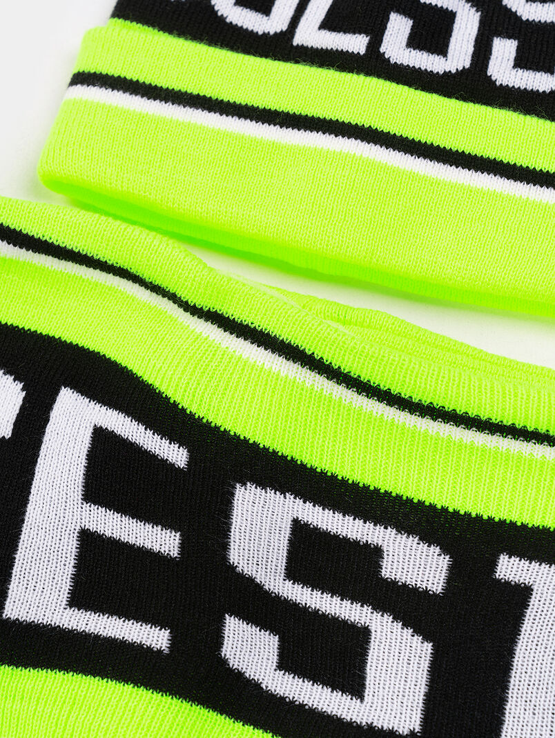 Hat and scarf set with logo - 3