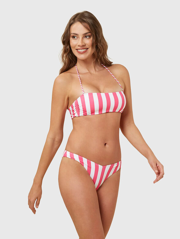 ISLA bikini bottom with striped print - 3