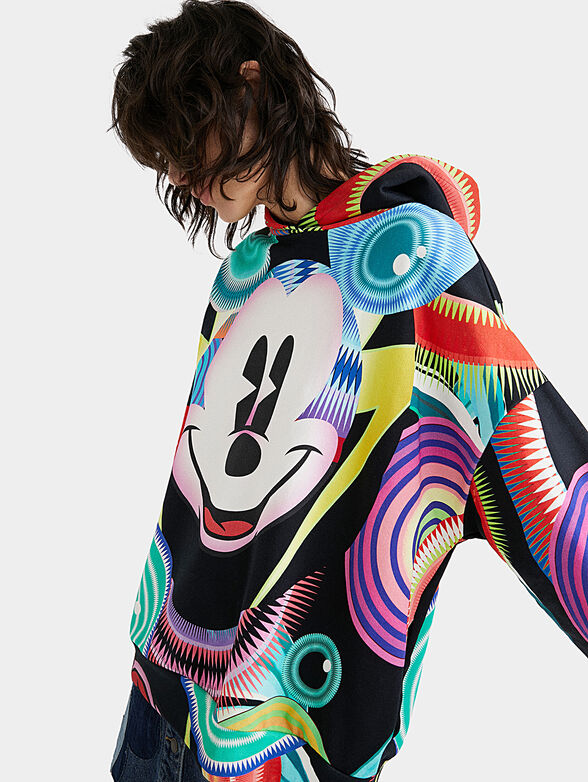 Multicolor sweatshirt with Mickey Mouse print - 4