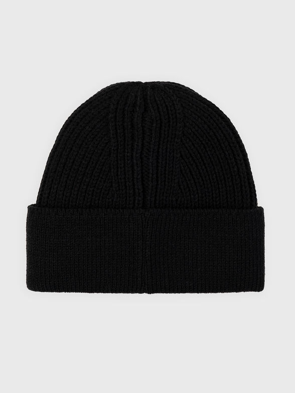 Wool blend hat with logo detail - 2