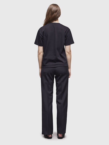 T-shirt with logo of rhinestones - 3